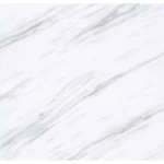 بديل رخام للديكور صيني مقاس 290 × 122 سم مستطيل الشكل لون ابيض مع عروق رمادي 