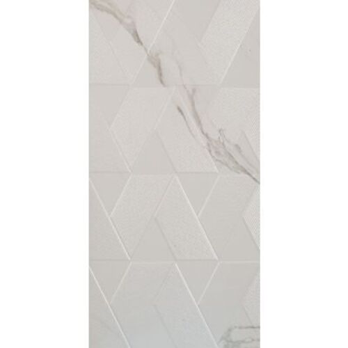 ألواح سيراميكية للجدران 30 × 60 سم أبيض رخامي سطح لامع | 