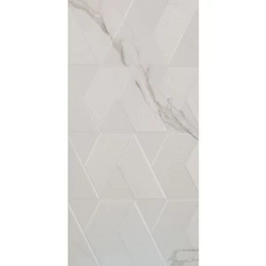 Ceramic Wall Panels 30x60 cm Marble White Glossy Surface | 