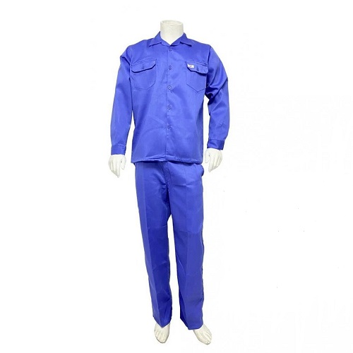 Protective Workwear Suit Size S Twill Cotton Petrol Blue | Volta