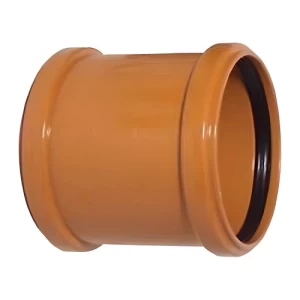UPVC Pipe Socket Size 110 mm, Length 129 mm, Orange Color | Cosmoplast Factory