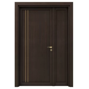 Dark Brown Wooden Door and a Half 160×235 cm, Model GMO2 | 