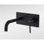 Concealed Bathroom Washbasin Mixer, Black Color
