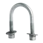 Galvanized U Bolt Pipe Clamp, Thread Size M24  | Al Khamisain Company