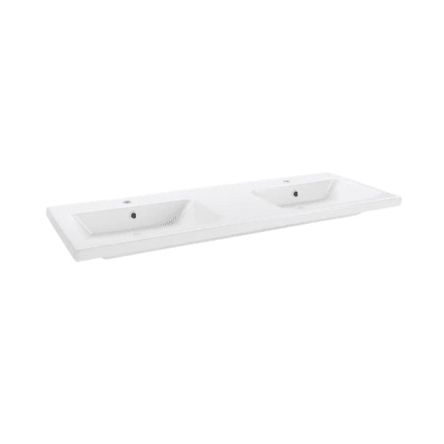 Wall Hung Basin 140×50×50 cm Porcelain, White Color | Abyat Company