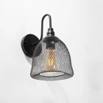 Black Wall Light, 33 cm Height, 19 cm Width
