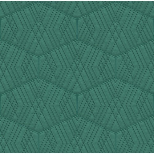 Italian Geometric Wall Covering 10m x 0.73m, Green | Balbaid Decor Company