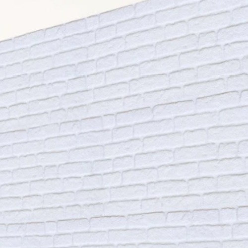 بديل طوب تصميم داخلي مقاس 50 × 120 سم لون أبيض | 651-228