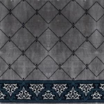 سجاد مساجد من هت ست رمادي، طول خيط 10 ملم، تصميم إسلامي، موديل سوبر تبوك