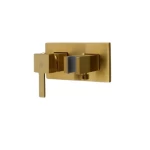 Copper Water Mixer for Bidet, Pressure 15 Bar, Scale 7×13.5×12.6 cm, Matte Gold Color
