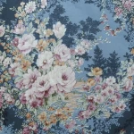 ورق جداري ورود غلاف فينيل، طول 15.6م، عرض 106 سم، لون كحلي مع وردي مع اخضر