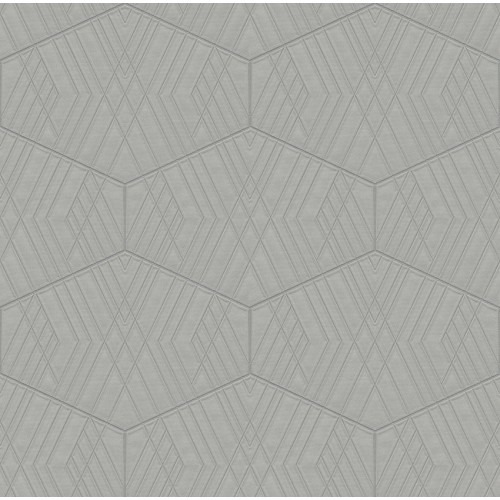 Italian Geometric Wallpaper 10m x 0.73m Gray Color, Model Z90001 | Balbaid Decor Company