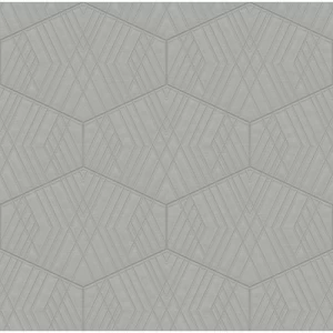 Italian Geometric Wallpaper 10m x 0.73m Gray Color, Model Z90001 | Balbaid Decor Company