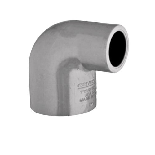 كوع CPVC جدول 80 زاوية 90° نقاص شانل مقاس 1 × ¾ إنش رمادي غامق | شركه قناة للاستثمار