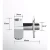 Chrome Square Angle Valve With Built-in Bidet Holder | ALHashim Sanitary Tools - Image 2