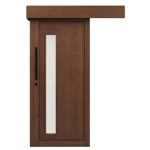 Classic Premium Sliding Door Wooden, Brown Color, Size 110×265 cm, 6 cm thick , Model GD05