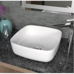 Off White Over Counter Top Bathroom Washbasin Size 36x36x13 cm| Saudi Ceramics Factory