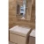 Light Woody Ceramic Hand Washbasin 80 cm Wooden Cabinet with Mirror and Pharmacy | Al Muhaidib Sanitary and Ceramic - Image 2