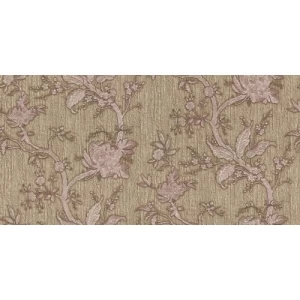 ورق حائط ايطالي تصميم ورود مقاس 10 م×1.06 م، لون بيج غامق، موديل 38008 | شركة بالبيد للديكور