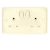 Electrical Switch socket  with 2 g switch 2 way 13 Amp Alfanar Model  Mira Size 7x14 Colour Beige
