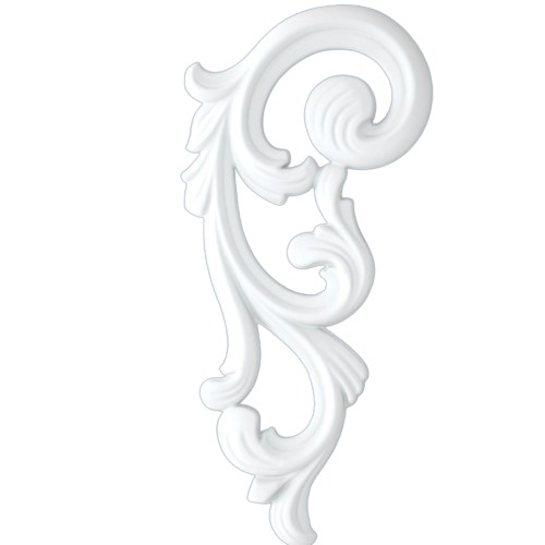 ديكورات سقف فوم PU حجم 18×40 سم، لون ابيض | Zakharef factory