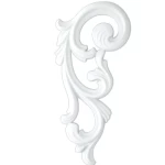 PU Foam Ceiling Decorations for Interior Spaces, Size 18x40 cm, white color | Zakharef factory