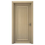 أبواب بريميوم خشبية عالية الجودة، لون بيج، مقاس 235 × 115 سم، سمك 6 سم، موديل EX07