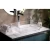 Counter Top Clear Glass Wash Basin Size  46x33x10.5 cm
