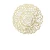 Surah Al-Ikhlas with a Unique Circular Design, Size 70×70 cm, Gold Color