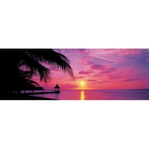 Wall Mural Sea Design 366x127 cm Purple Color | Balbaid Decor Company