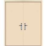 Fire door SFFECO Cold rolled steel   without Window  Model SF/DD  Double Door leaf size 1900×1950    mm  Color Beige