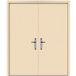 Fire Door SF/DD Double Leaf 1900×1950 mm Beige Cold Rolled Steel | SFFECO