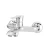 Bath Mixer Brass Size 51.5×23.5×38.5 cm, Chrome | Abyat Company - Image 2