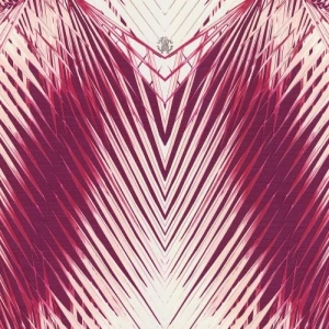 Italian Wallpaper Patterned Design 10mx0.70m Dark Red Color | Balbaid Decor Company