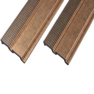 PVC Wood Replacement 12 x 290 cm Rectangular Gold | Luxury line