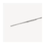 High density gray wooden skirting, white color, size 270x4.4x1.2 cm, model 381763