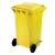 HDPE Plastic Waste Bin, Dimensions 70x55.5x100 cm, Capacity 240 Liters, Yellow Color, Product Code SCULY