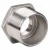 Stainless Steel Hexagonal Reducer, Silver Color, Grainger Approved, Size 1/2 × 1 inch 