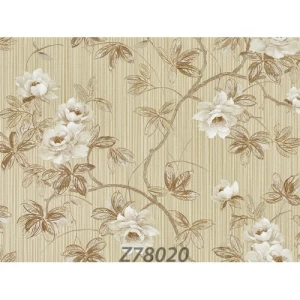 Wall Decoration Floral Design 10 m x 1.06 m Dark Beige | Balbaid Decor Company