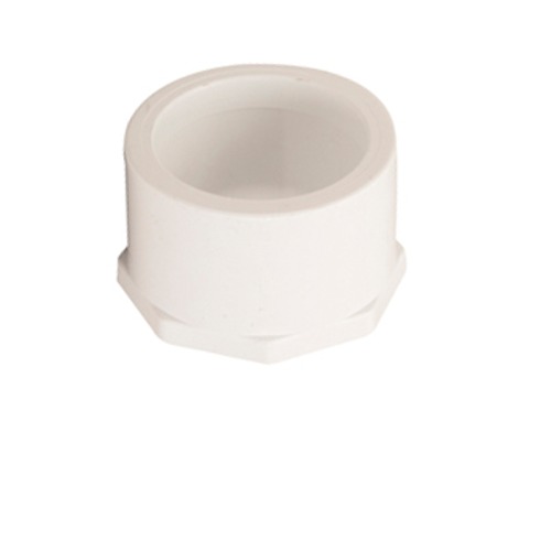 PVC Short Reducer Schedule 40 Size 1 × ½ inch Height 39.38 mm White | Arabian Plastic Manufacturing CO.(APLACO)