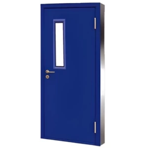 Fire Door SF/SD Single Leaf 1950×900 mm Cold Rolled Steel Blue | SFFECO