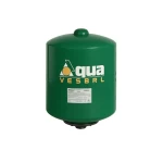 خزان ضغط مياه رأسي بدون ارجل سعة 12 لتر، ضغط 16 بار، قطر 240 مم، ارتفاع 375 مم، لون اخضر