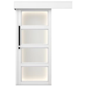 Sliding Wooden Door 160×235 cm White, Luxury Design | YT-60983147