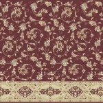 موكيت مساجد مزخرف، صوف صناعي، تصميم إسلامي، لون احمر، موديل الازهر