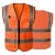 Reflective Safety Vest, Reflective strips, Size XXL, Lightweight, Orange Color, Multi pocket, Polyester