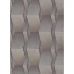 ورق جدران هندسي لون بني، طول 10 م، عرض 0.53 م، موديل 30-10046