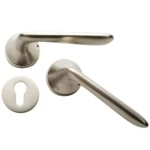 Doors Handles Silver Color Separated