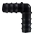 LDPE Plastic Elbow 90°, Size 16, Black Color | Alwasail