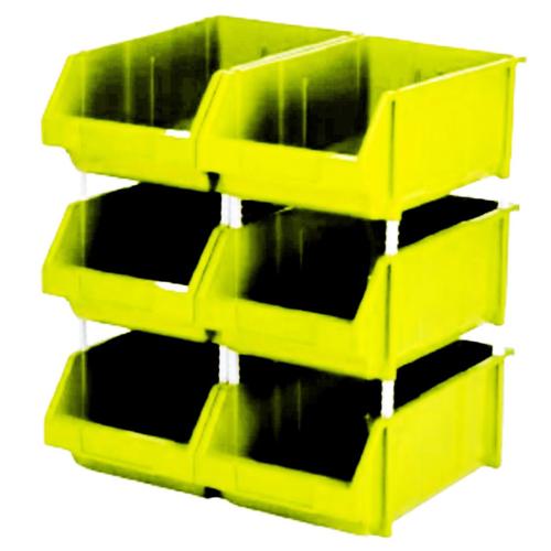 صندوق تخزين بلاستيك HDPE مقاس 35×20×18 سم، سعة 15 كجم، أخضر فاتح | مصنع الفريدي للصناعات البلاستيكية