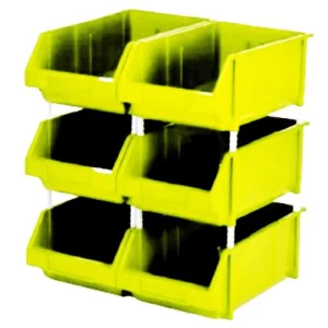 صندوق تخزين بلاستيك HDPE مقاس 35×20×18 سم، سعة 15 كجم، أخضر فاتح | مصنع الفريدي للصناعات البلاستيكية
